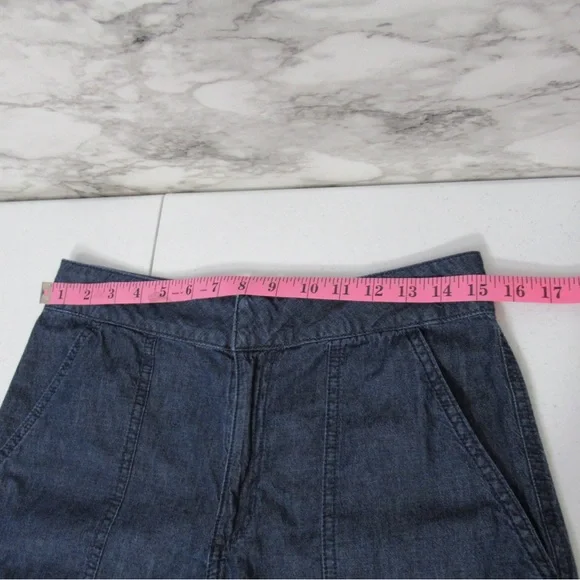 DKNY Chambray Casual Cargo Pants Size 4 - Picture 10 of 16